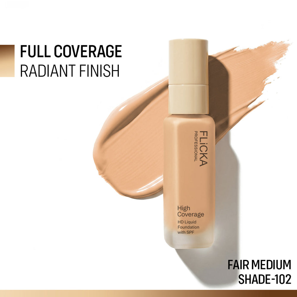 Flicka High Coverage HD Liquid Foundation