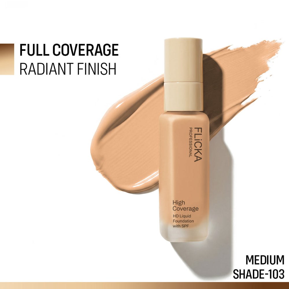 Flicka High Coverage HD Liquid Foundation