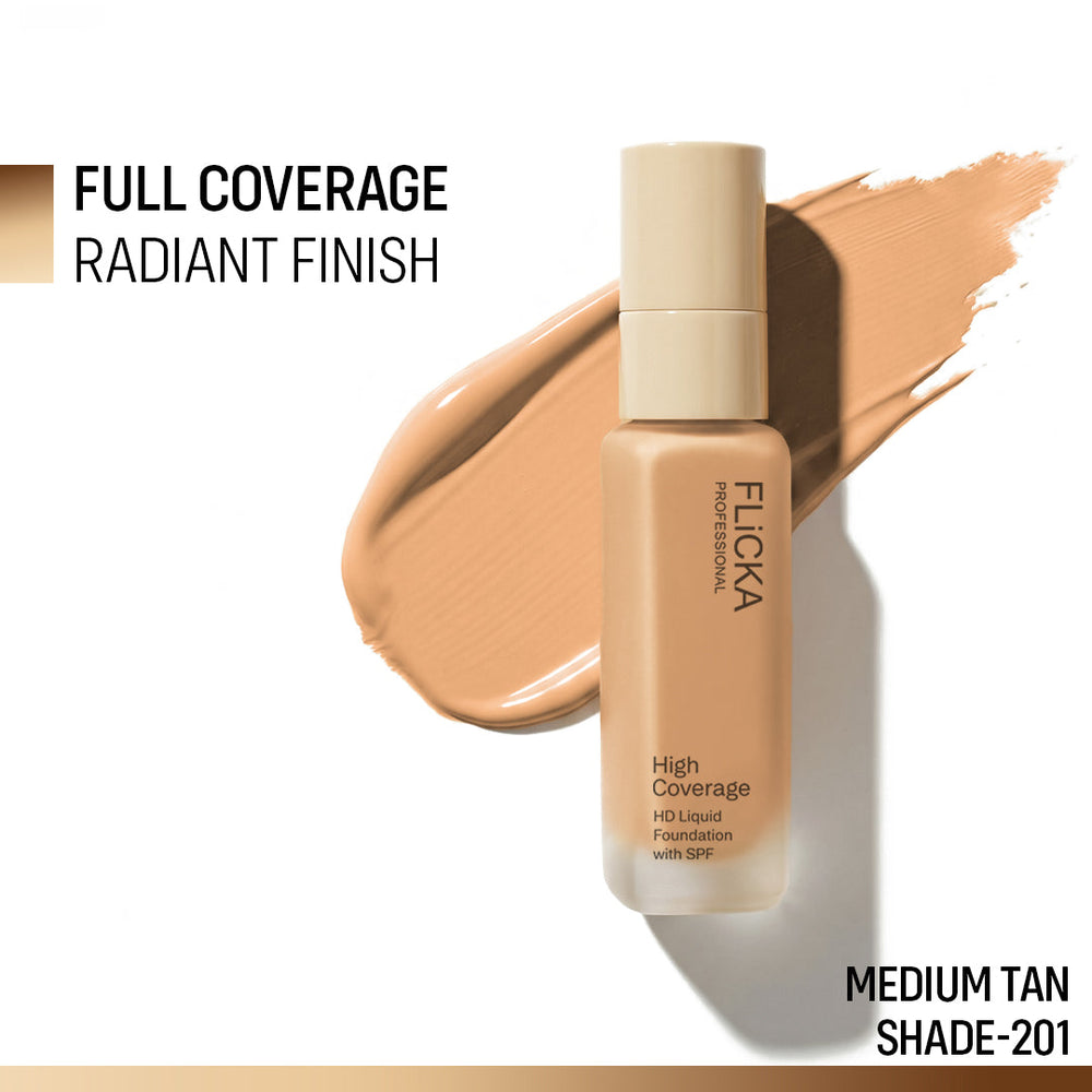 Flicka High Coverage HD Liquid Foundation
