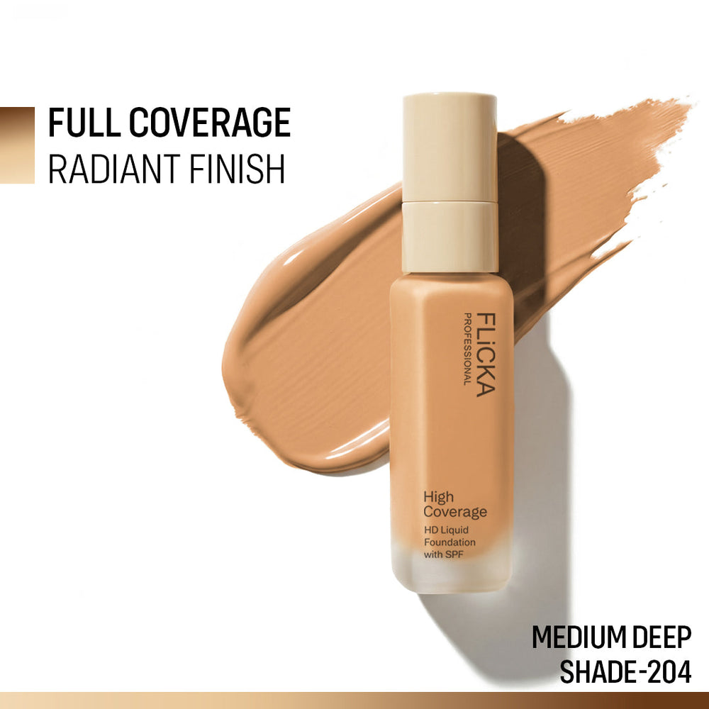 Flicka High Coverage HD Liquid Foundation