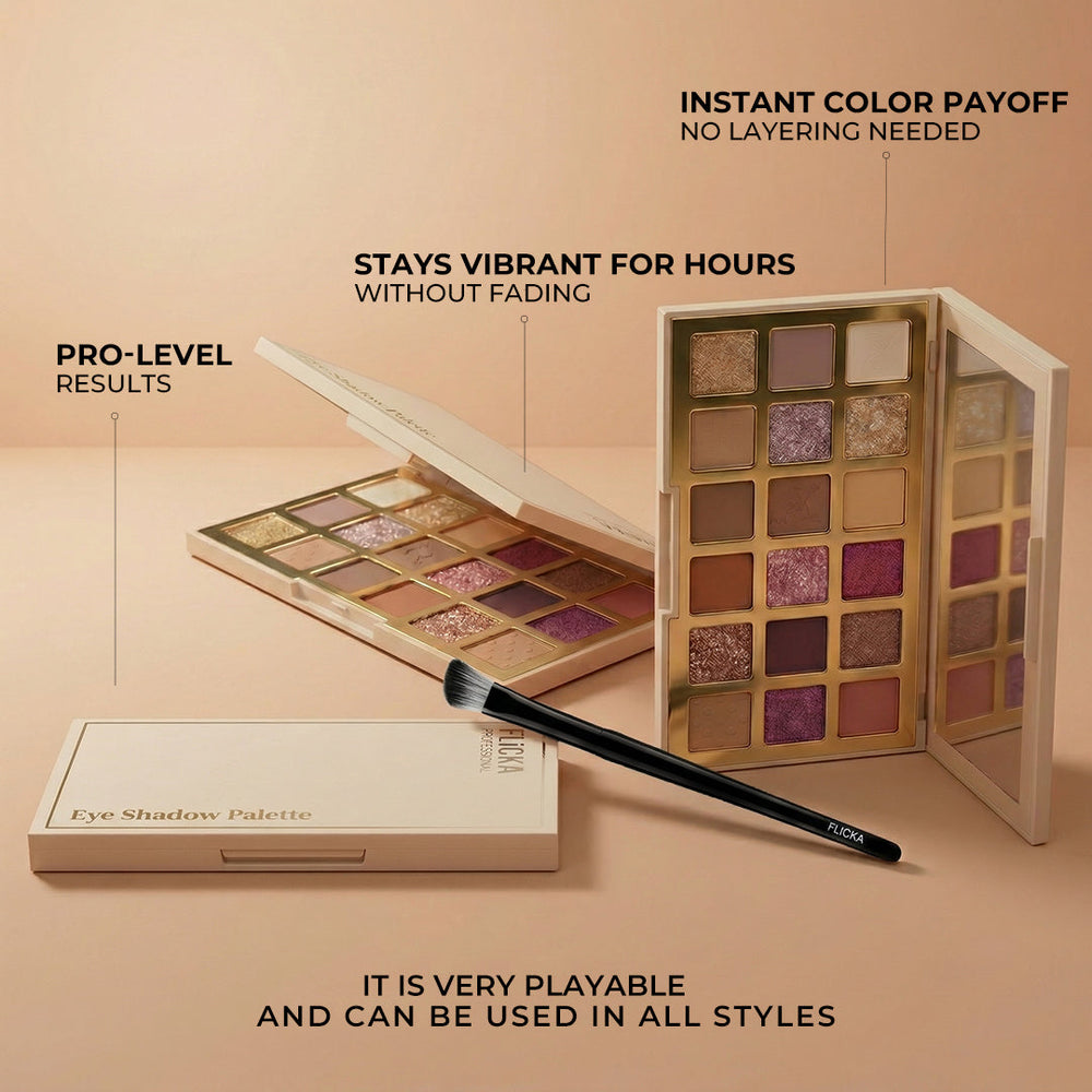 Flicka 18 Colors Eyeshadow Palette